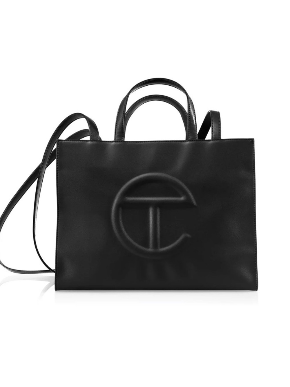 Telfar Medium Black Shopping Bag